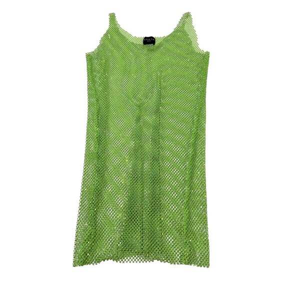 SANTA Brands Sydney Mini Dress in Neon Green - Picture 1 of 5